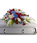 Distinguished Service Casket Spray from Olney's Flowers of Rome in Rome, NY